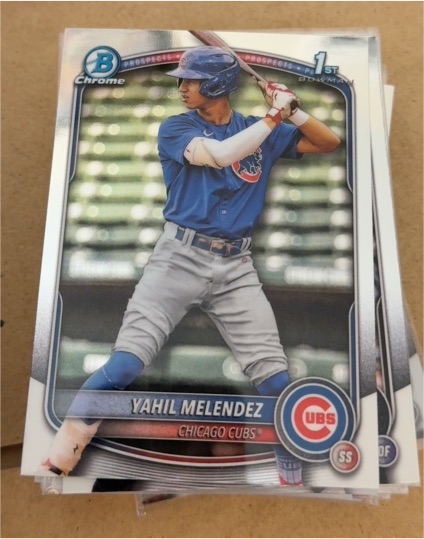 2025 Bowman Chrome #BCP-222 Yahil Melendez — front
