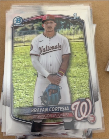 2025 Bowman Chrome #BCP-211 Brayan Cortesia — front