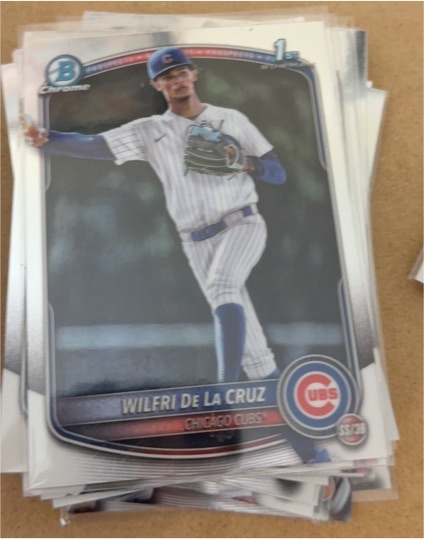 2025 Bowman Chrome #BCP-209 Wilfri De La Cruz — front