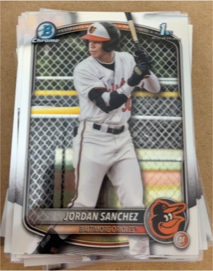 2025 Bowman Chrome #BCP-208 Jordan Sanchez — front