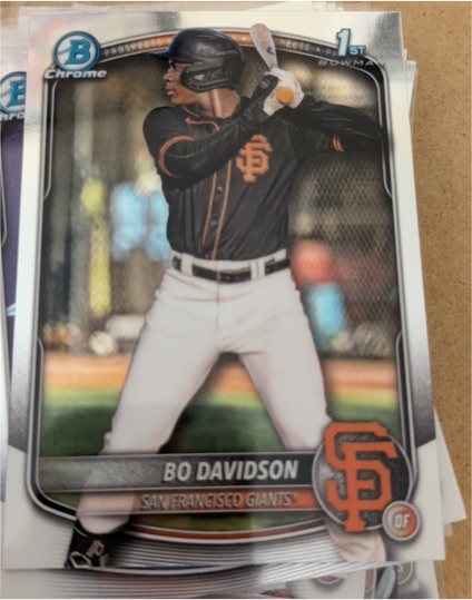 2025 Bowman Chrome #BCP-206 Bo Davidson — front