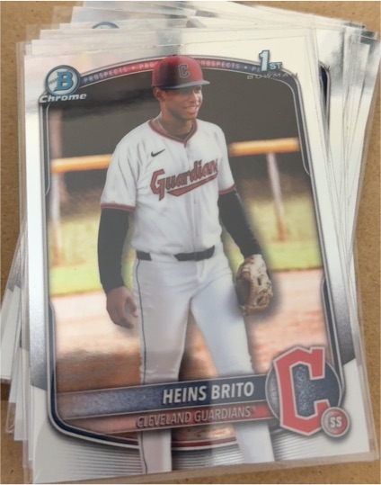 2025 Bowman Chrome #BCP-203 Heins Brito — front