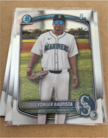 2025 Bowman Chrome #BCP-194 Yorger Bautista — front