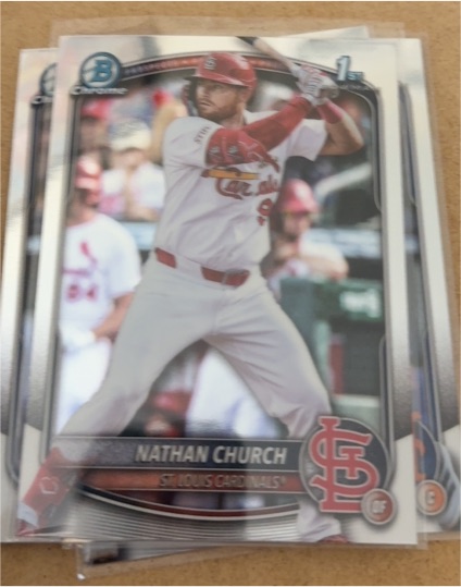 2025 Bowman Chrome #BCP-192 Nathan Church — front