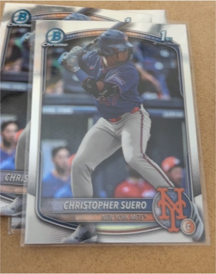 2025 Bowman Chrome #BCP-191 Christopher Suero — front