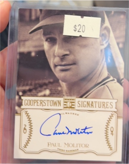 2013 Panini Cooperstown Signatures #HOF-MOL Paul Molitor — front