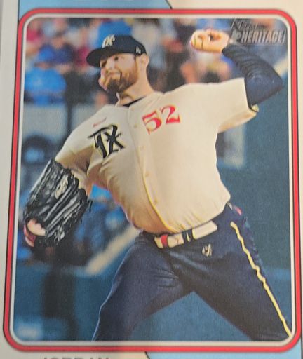 2023 Topps Heritage #609 Jordan Montgomery — front