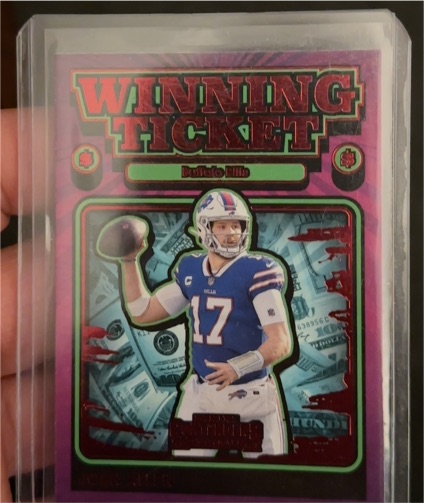 2021 Panini Contenders Winning Ticket #WT-JAL Josh Allen — front