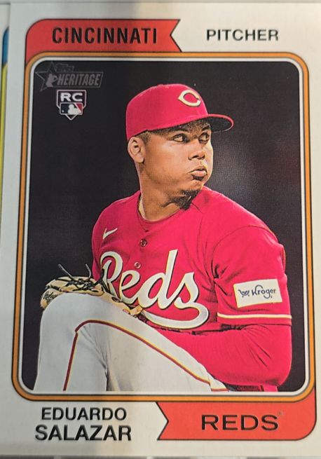 2023 Topps Heritage #707 Eduardo Salazar — front