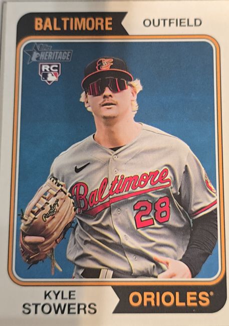 2023 Topps Heritage #616 Kyle Stowers — front