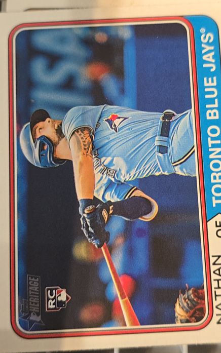 2023 Topps Heritage #667 Nathan Lukes — front