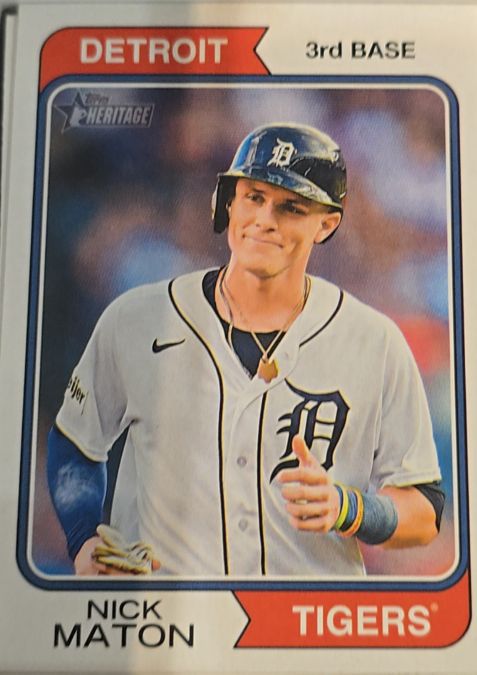 2023 Topps Heritage High Number #705 Nick Maton — front