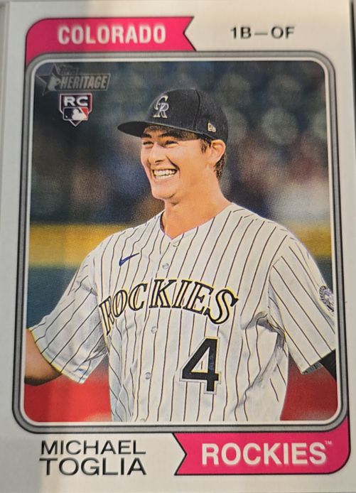 2023 Topps Heritage #724 Michael Toglia — front