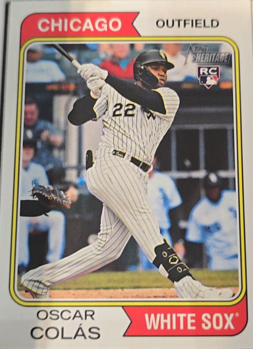 2023 Topps Heritage #518 Oscar Colás — front