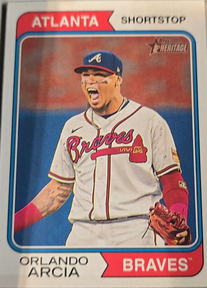2023 Topps Heritage #580 Orlando Arcia — front