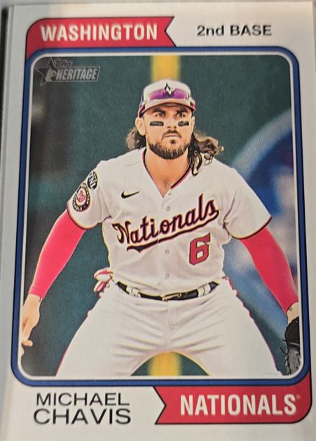 2023 Topps Heritage #604 Michael Chavis — front