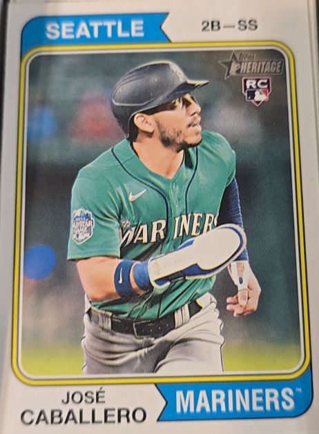 2023 Topps Heritage #549 Jose Caballero — front