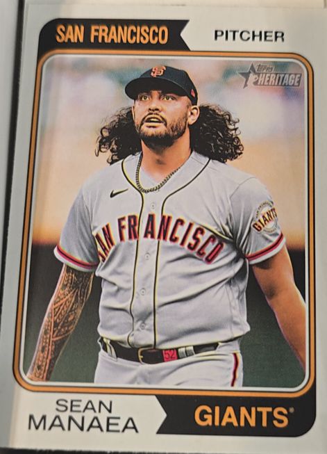 2023 Topps Heritage #551 Sean Manaea — front