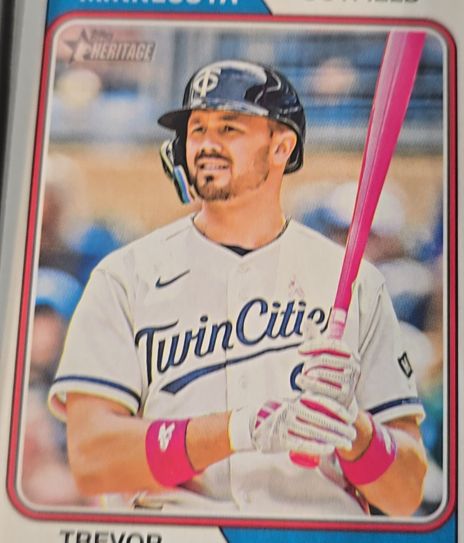 2023 Topps Heritage #554 Trevor Larnach — front