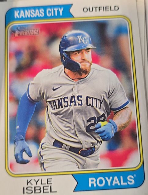 2023 Topps Heritage #535 Kyle Isbel — front