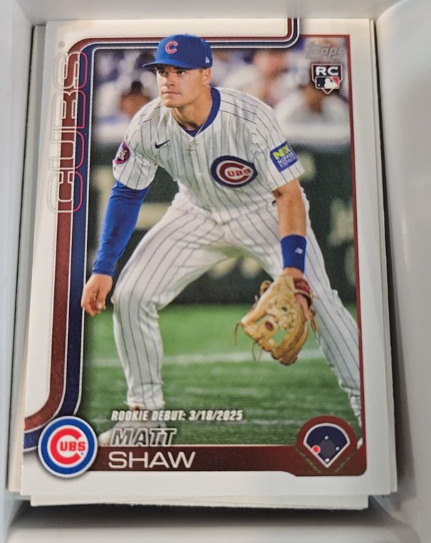 2025 Topps Update #US345 Matt Shaw — front