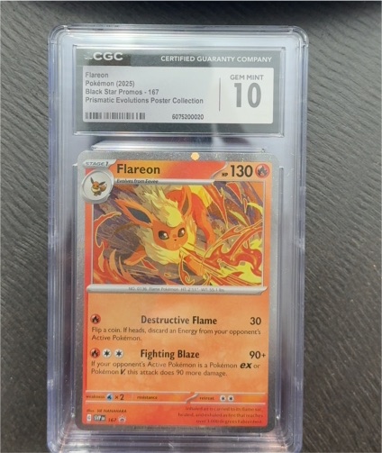 2025 Black Star Promos #167 Flareon — front