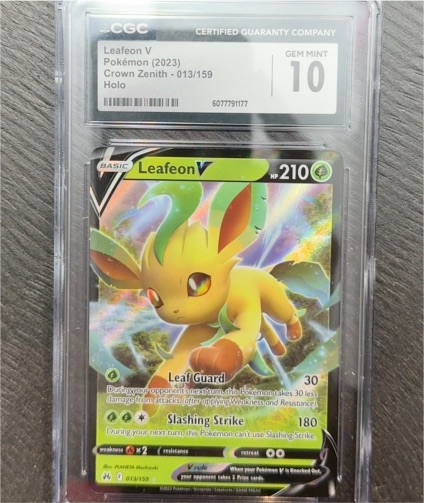 2023 Pokémon Crown Zenith #013 Leafeon V — front