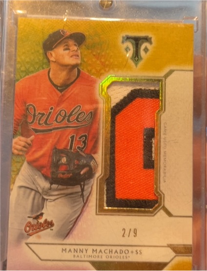 2018 Topps Triple Threads Jumbo Relic Manny Machado — front