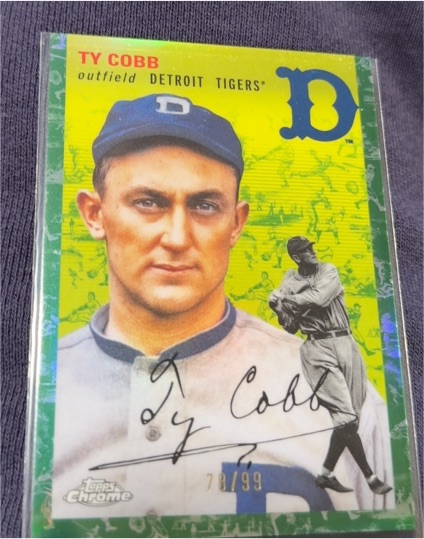 2023 Topps Chrome Platinum Anniversary #464 Ty Cobb — front
