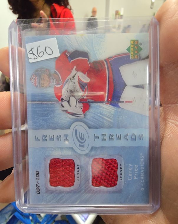 2007-08 Upper Deck Ice Fresh Threads #FT-CP Carey Price — front