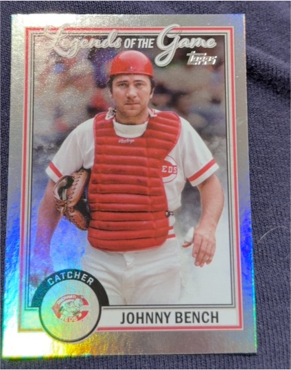 2023 Topps Series 2 Legends of the Game #LG-23 Johnny Bench — front