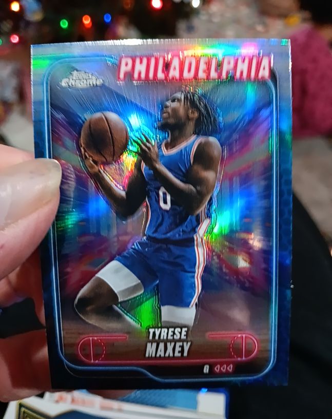 2024-25 Topps Chrome #40 Tyrese Maxey — front
