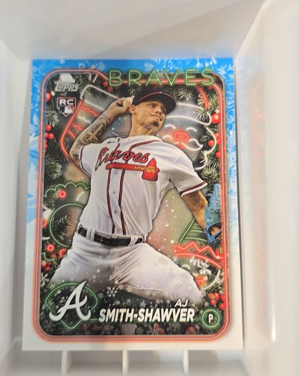 2024 Topps Holiday #H23 AJ Smith-Shawver — front