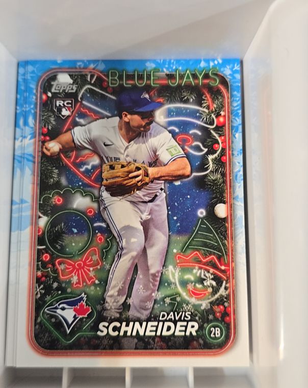 2024 Topps Holiday #H132 Davis Schneider — front