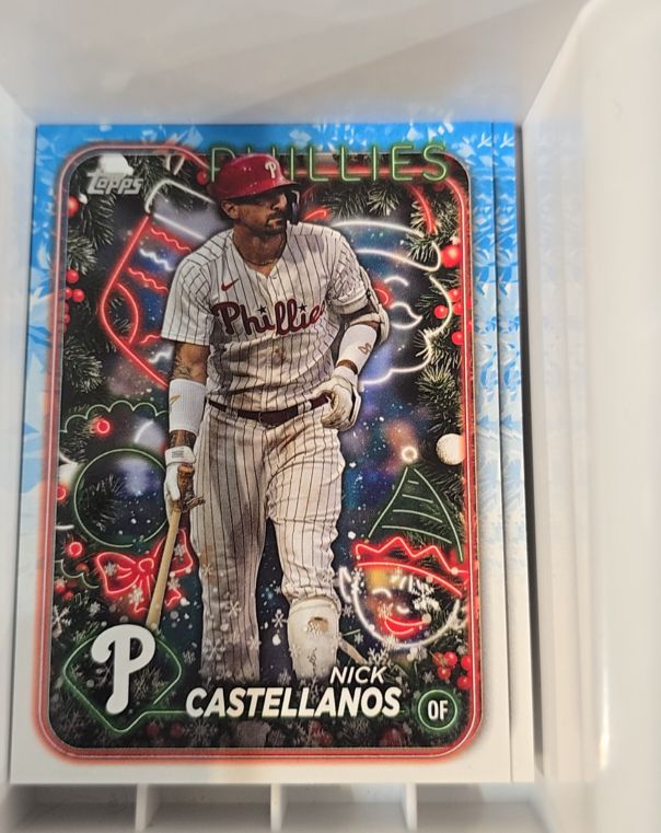 2024 Topps Holiday #H195 Nick Castellanos — front