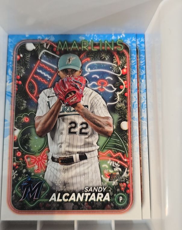 2024 Topps Holiday #H11 Sandy Alcantara — front