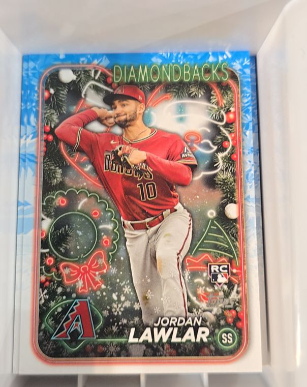 2024 Topps Holiday #H166 Jordan Lawlar — front