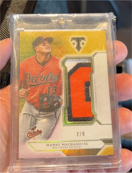 2018 Topps Triple Threads #SJR-MM1 Manny Machado — front