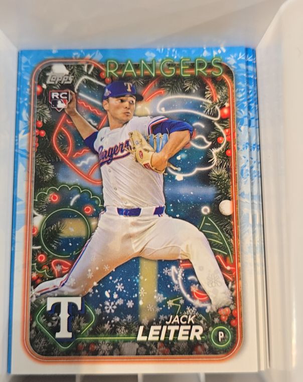 2024 Topps Holiday #H155 Jack Leiter — front