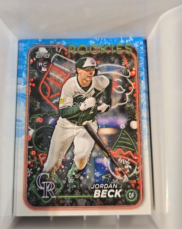 2024 Topps Holiday #H64 Jordan Beck — front