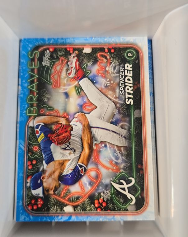 2024 Topps Holiday #H110 Spencer Strider — front