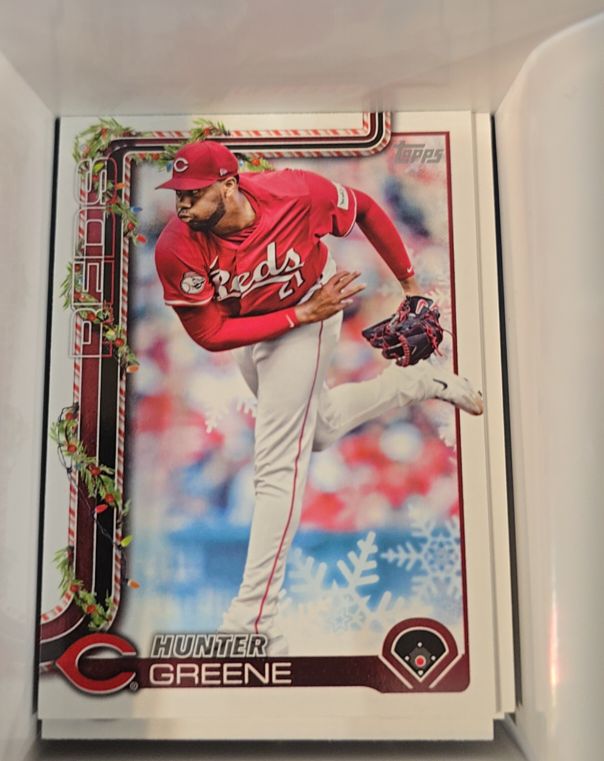 2025 Topps Holiday #H139 Hunter Greene — front