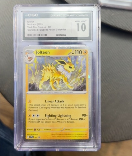 2025 Black Star Promo #169 Jolteon — front