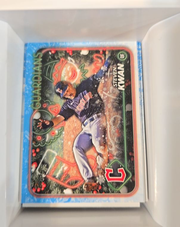 2024 Topps Holiday #H159 Steven Kwan — front