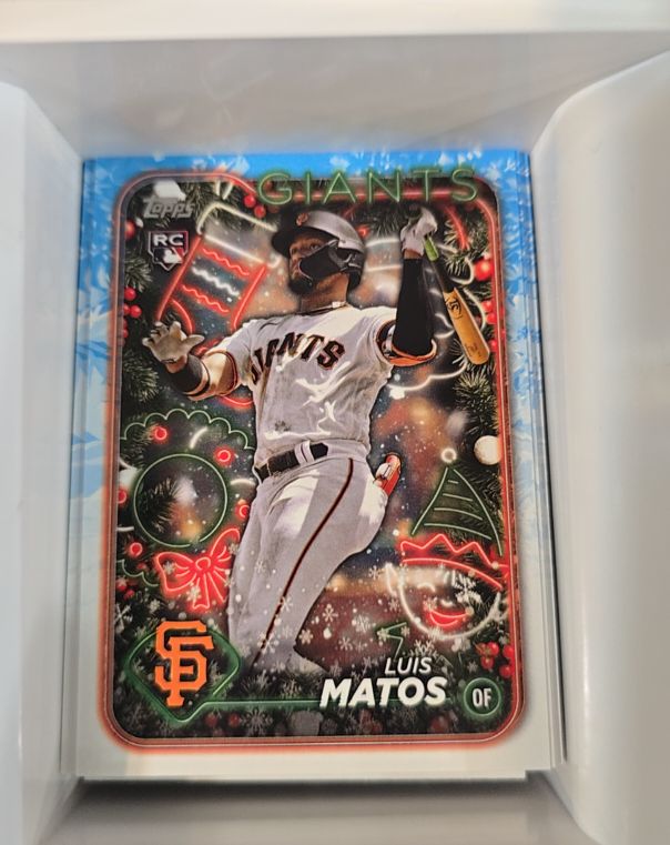 2024 Topps Holiday #H70 Luis Matos — front