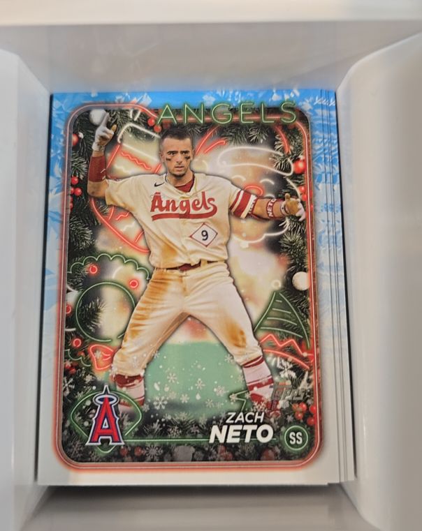 2024 Topps Holiday #H157 Zach Neto — front