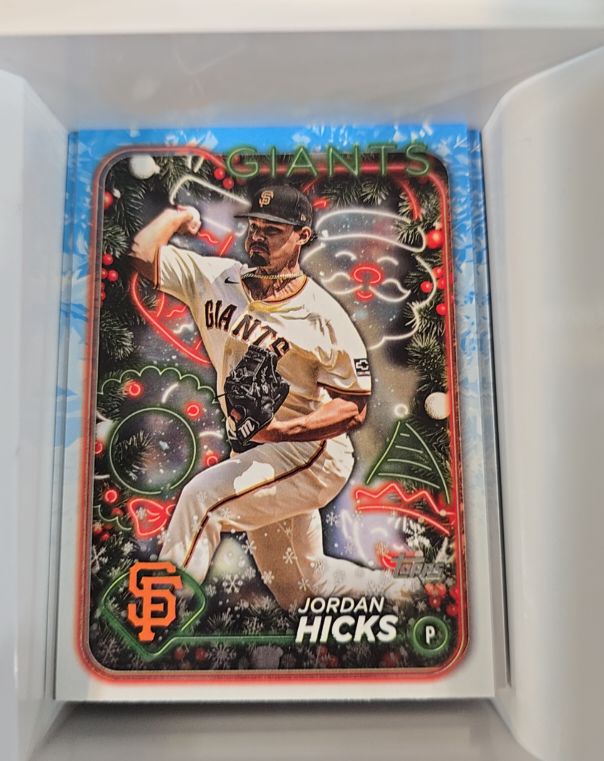 2024 Topps Holiday #H51 Jordan Hicks — front