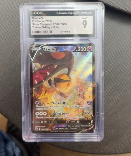 2022 Pokémon Silver Tempest Trainer Gallery #TG17 Mawile V — front