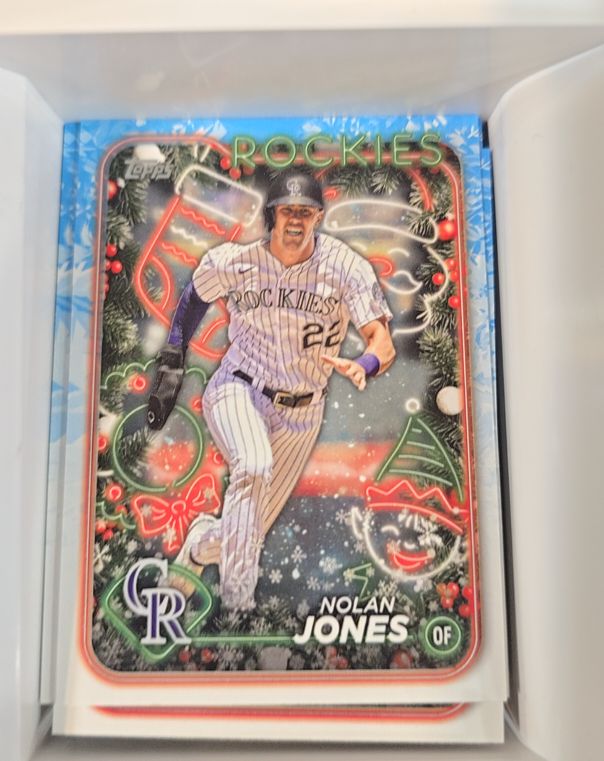 2024 Topps Holiday #H115 Nolan Jones — front