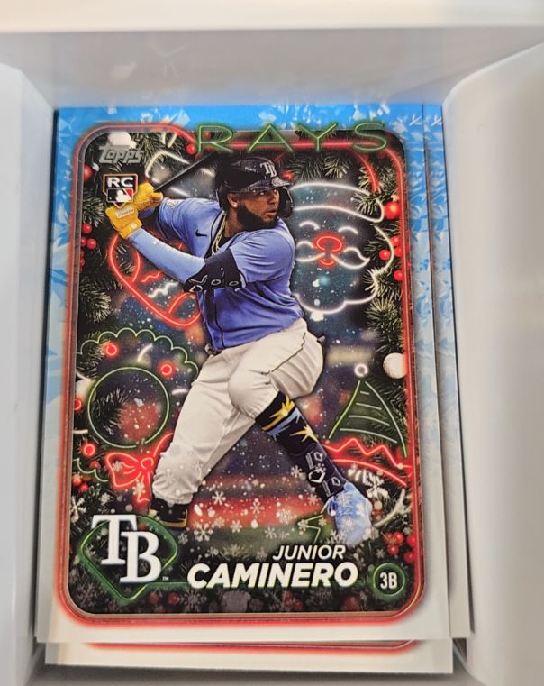 2024 Topps Holiday #H25 Junior Caminero — front